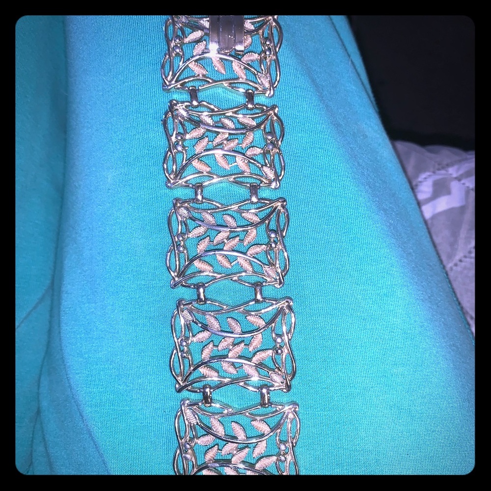 1930-1950s vintage silver filigree bracelet